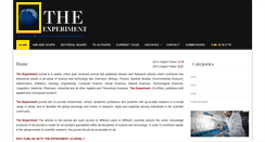 Desktop Screenshot of experimentjournal.com